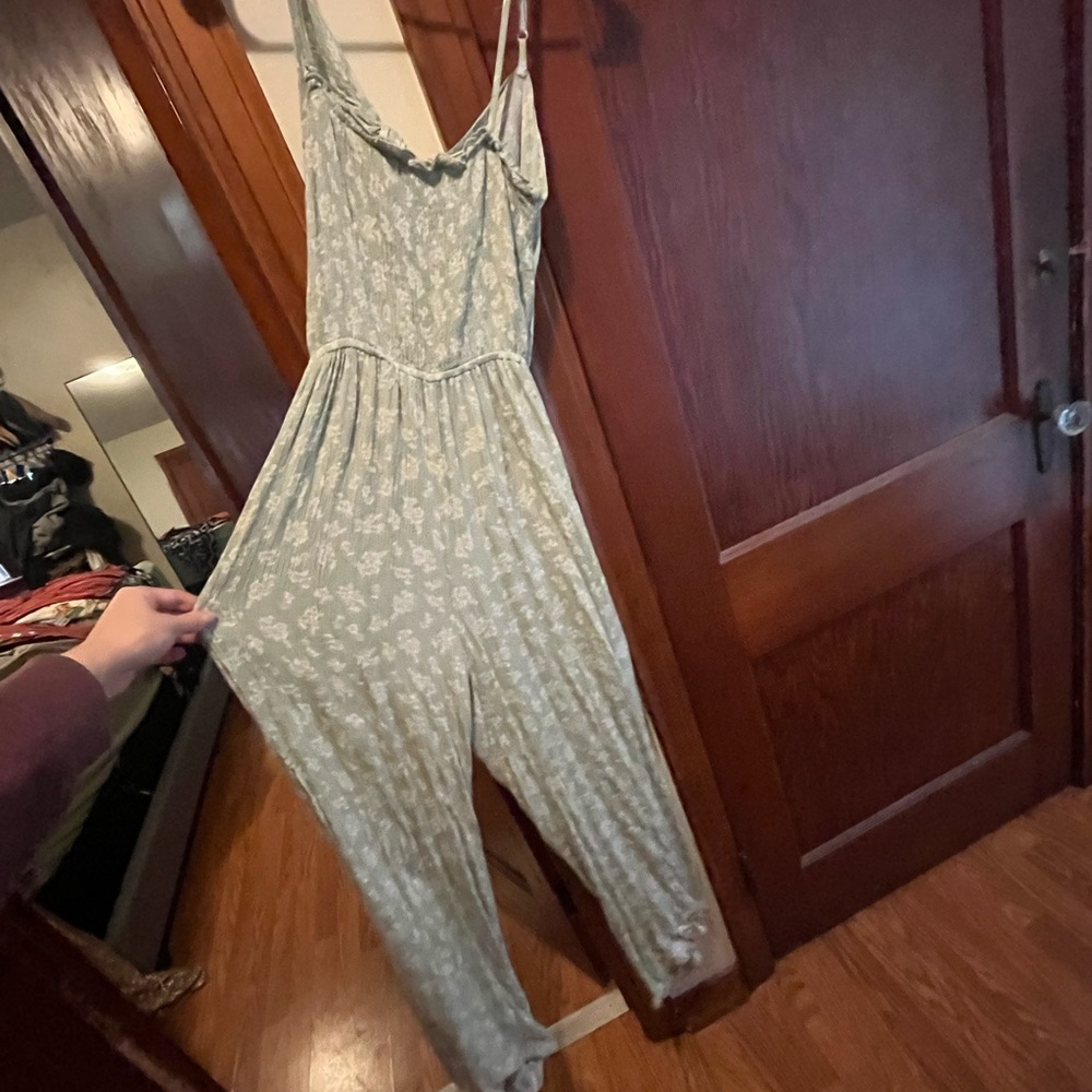 Floral Green Jumpsuit